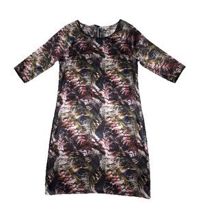 Dea Kudibal A Poetic Tale Mulberry Silk Flippa Dress Size Small Tropical Leaf
